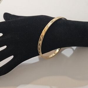 Vintage Monet Gold Bangle Bracelet